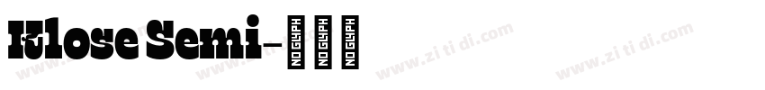 Klose Semi字体转换 Klose Semi字体转换